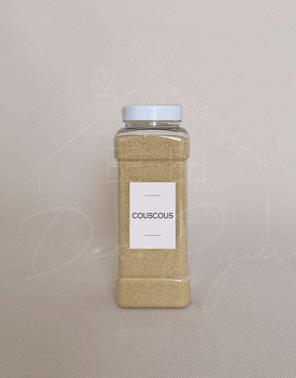 

Емкость пластиковая 1000 мл "Couscous " белый цвет, Черный
