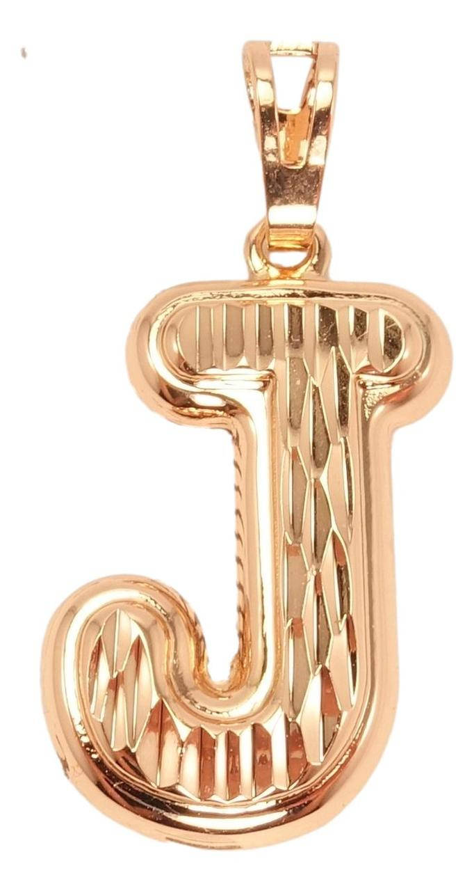 

Кулон Xuping Позолота РО "Буква J с Узором Алмазные Насечки"
