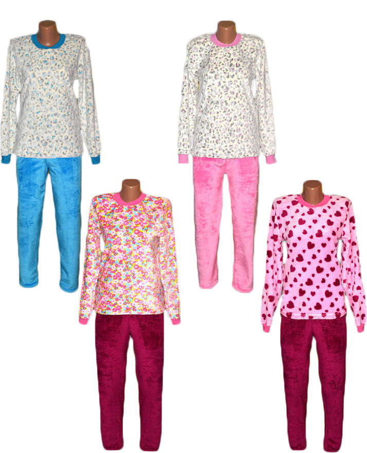 

Пижама женская махровая цветная 03203, р.р.40-58 42