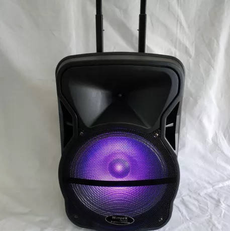 

Колонка аккомуляторная WIMPEX WX-3028-15 Bluetooth, SD+USB, пульт, гитарный вход