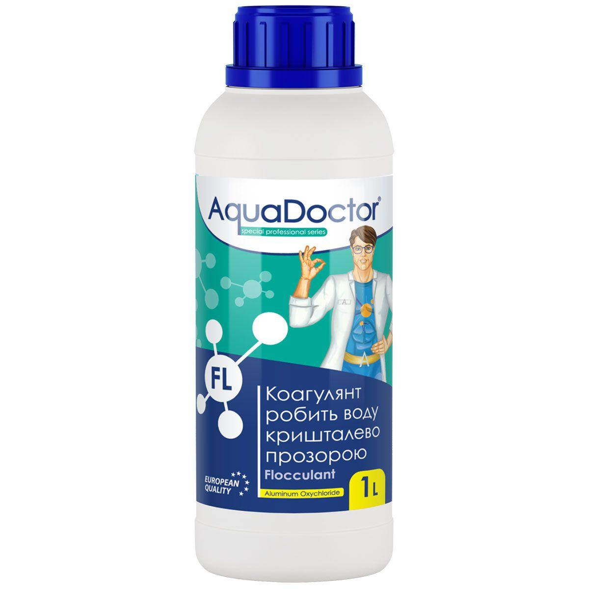 

Жидкое коагулирующее средство AquaDoctor FL 1 л, Осветление воды, 1 л, Жидкость