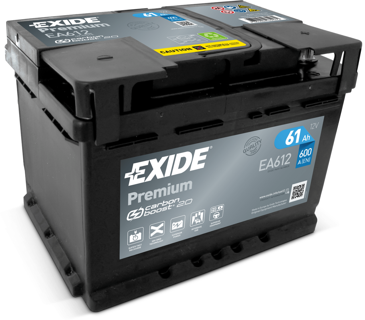 

Аккумулятор автомобильный Exide EA612