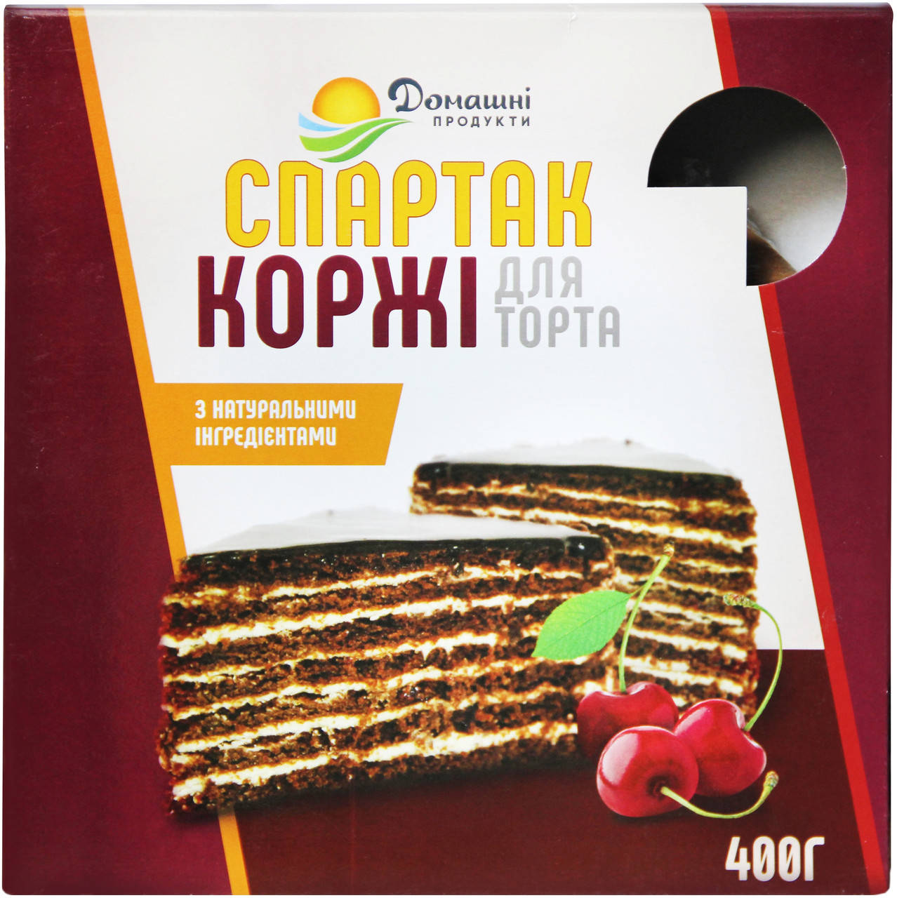 

Коржі Домашні продукти 400г Спартак (шоколадні)