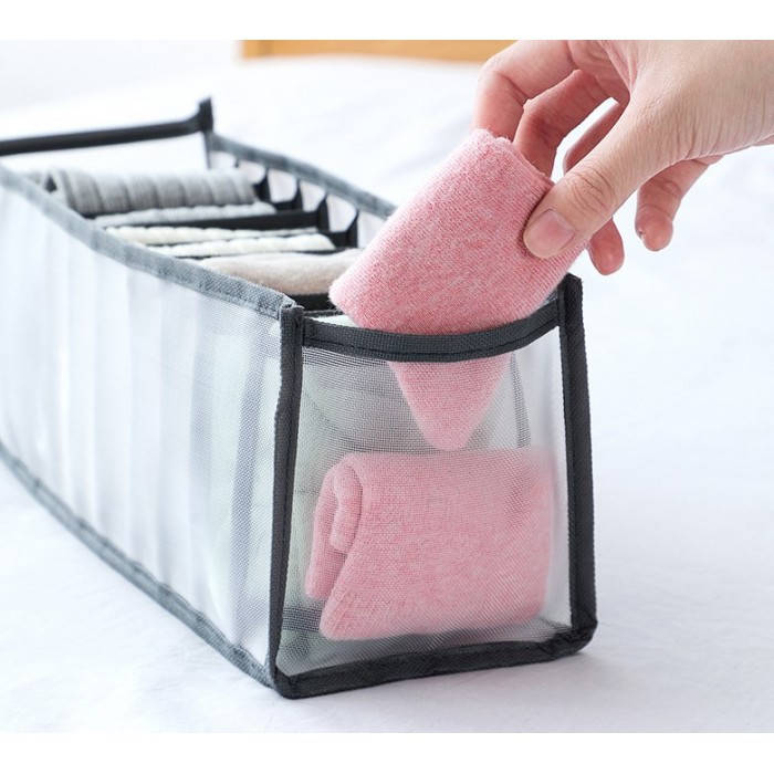 

Органайзер для одежды и белья с перегородками на 11 отделений, 12*33*12 см, 1 шт