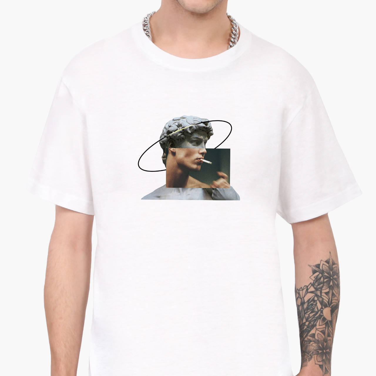 

Футболка мужская Давид Микеланджело Ренессанс (Renaissance) Белый (9223-1201-WT-S) S L