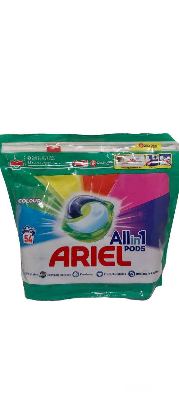 

Капсулы для стирки цветного белья ARIEL PODS 3 в 1,54шт.