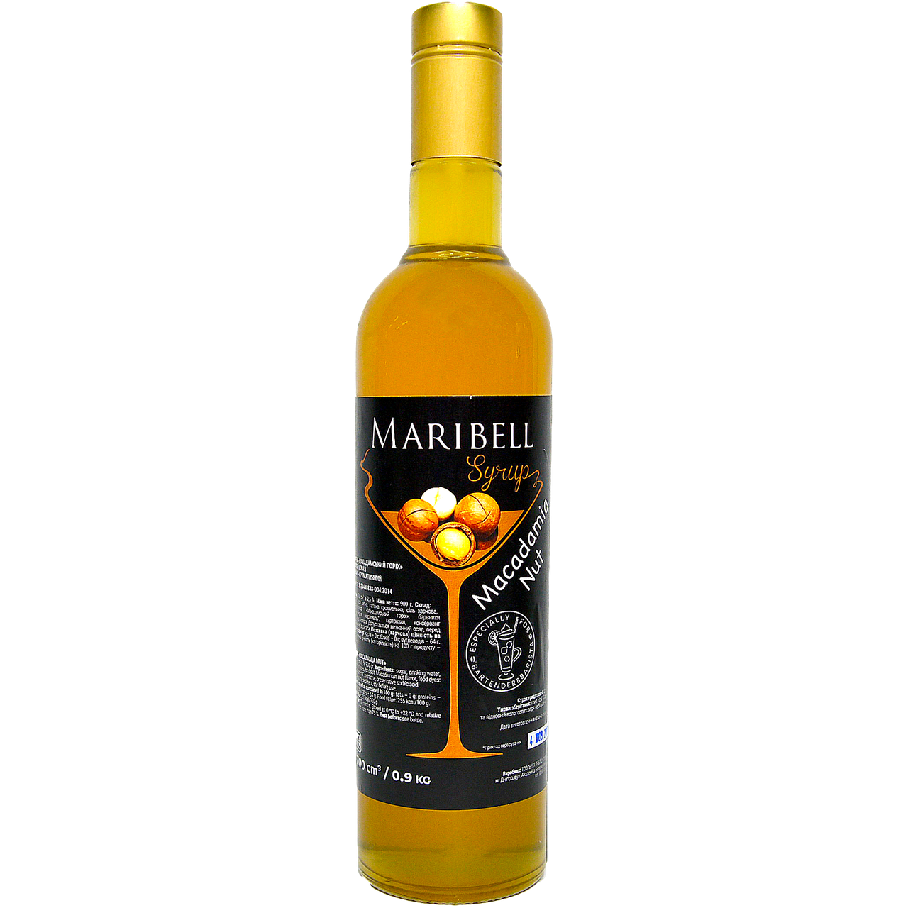 

Сироп «Макадамский Орех» коктейльный MARIBELL 700 мл