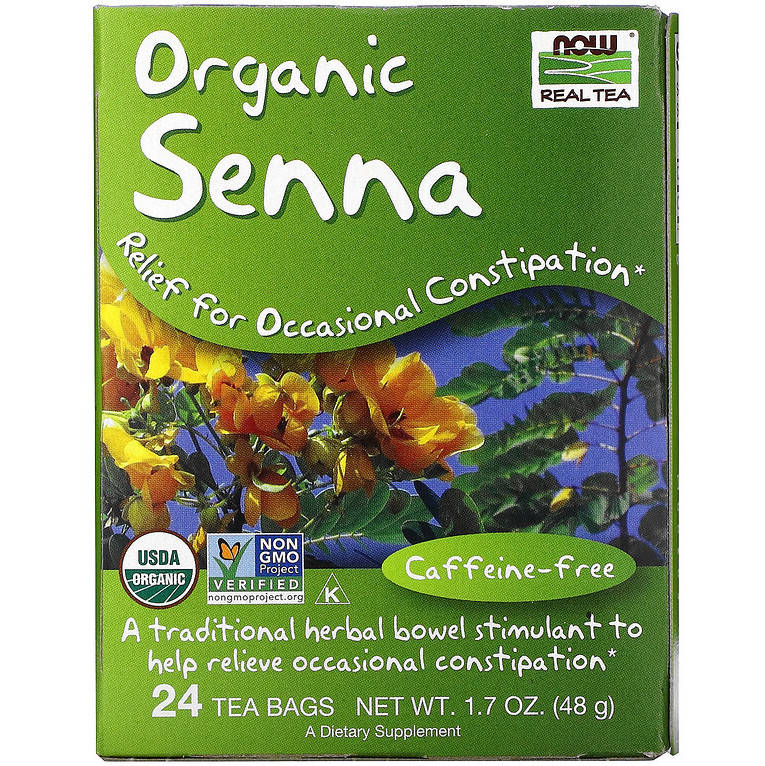 

Чай из сенны NOW Foods, Real Tea "Senna" без кофеина, 24 пакетика (48 г)