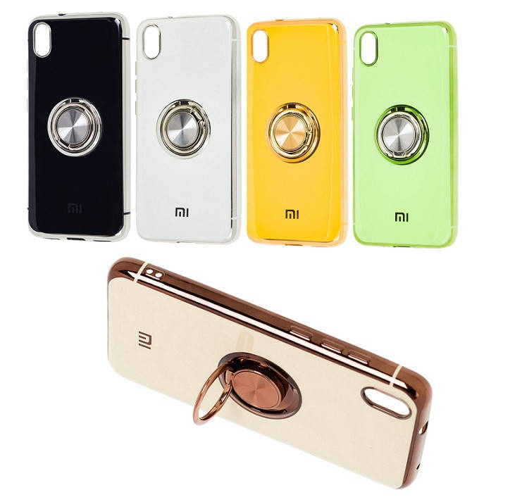 

Накладка Soft GLASS кольцо для Xiaomi Redmi 7A, Разные цвета
