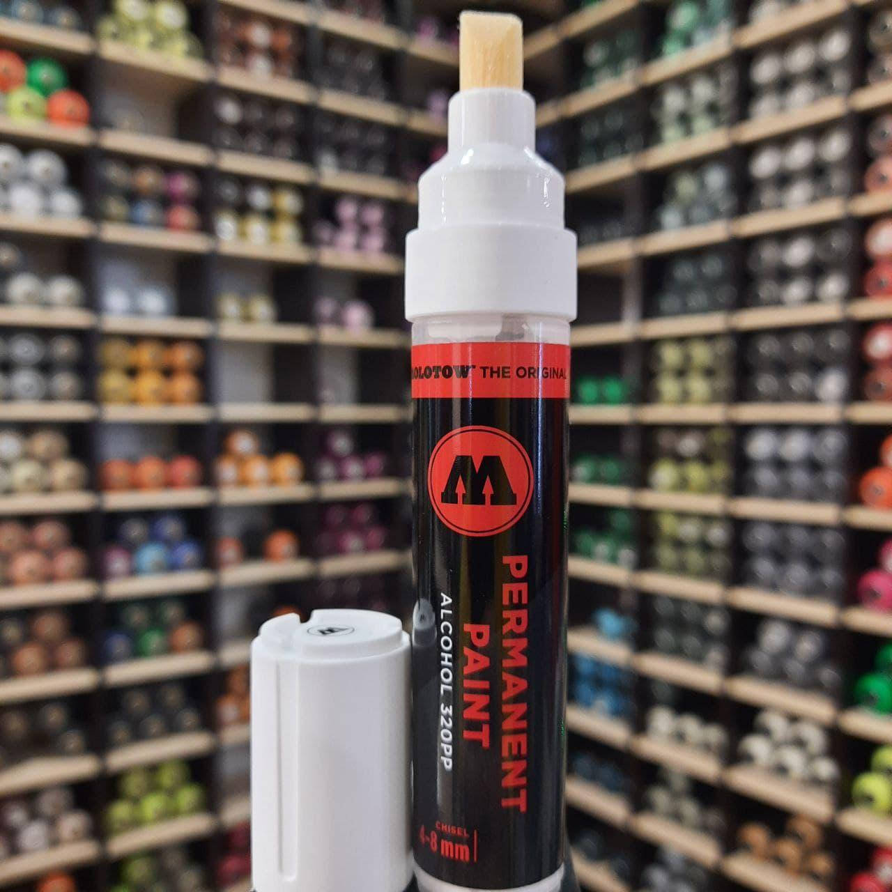 

Маркер спиртовой Molotow 320PP Signal White (Белый) 4-8мм