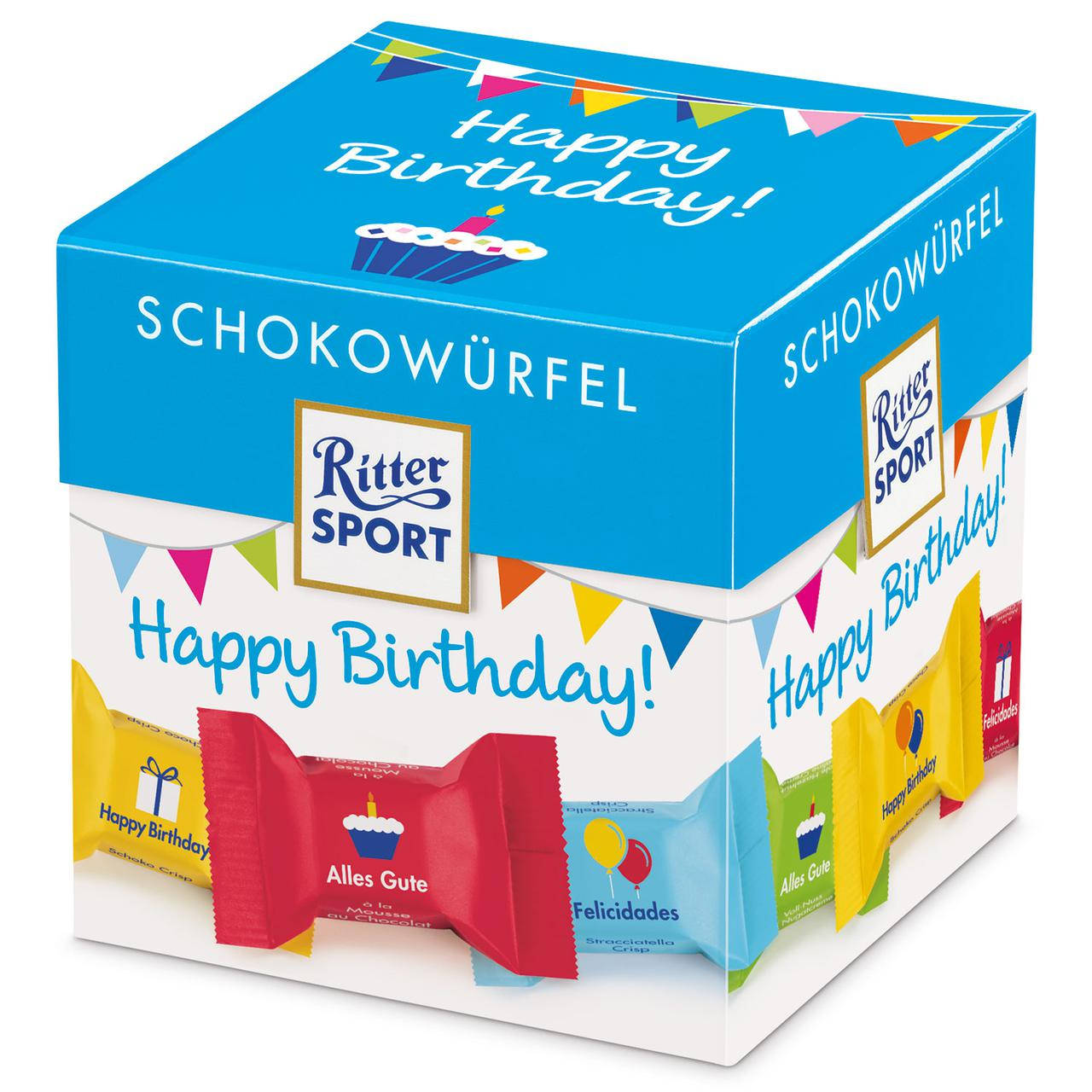

Ritter Sport Schokowürfel Happy Birthday 176 g