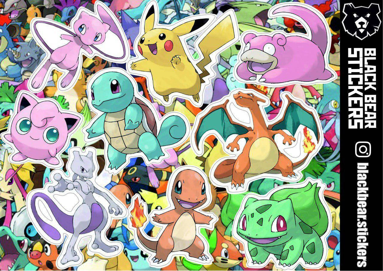 

Стикерпак №15: "Покемоны, Pokemons". Стикеры, наклейки, набор