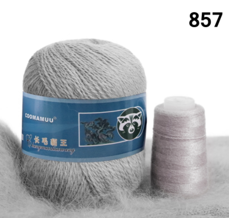 

Пряжа Пух норки (Серый) №857