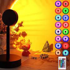 

Проекционный светильник заката, рассвета, usb led Sunset Lamp RGB c пультом