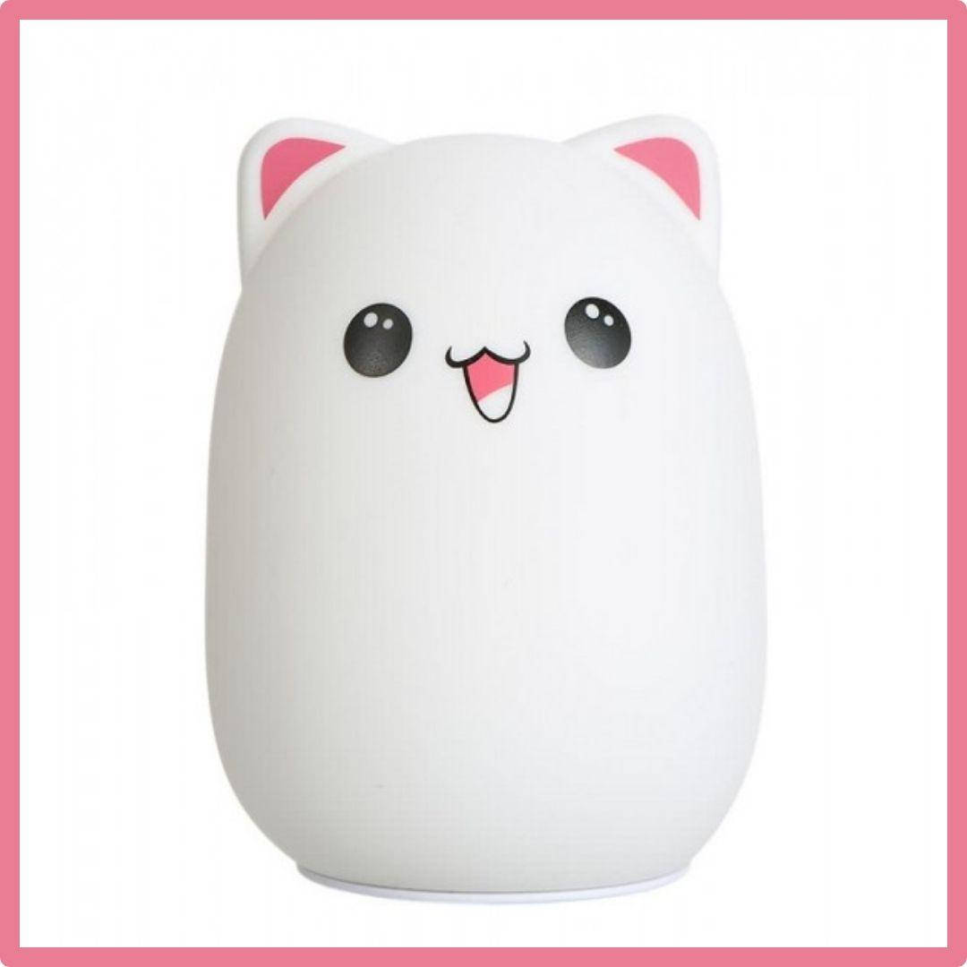 

Силиконовый ночник КОТИК COLORFUL SILICA GEL LAMP| Детский силиконовый ночник | Светильник, Белый