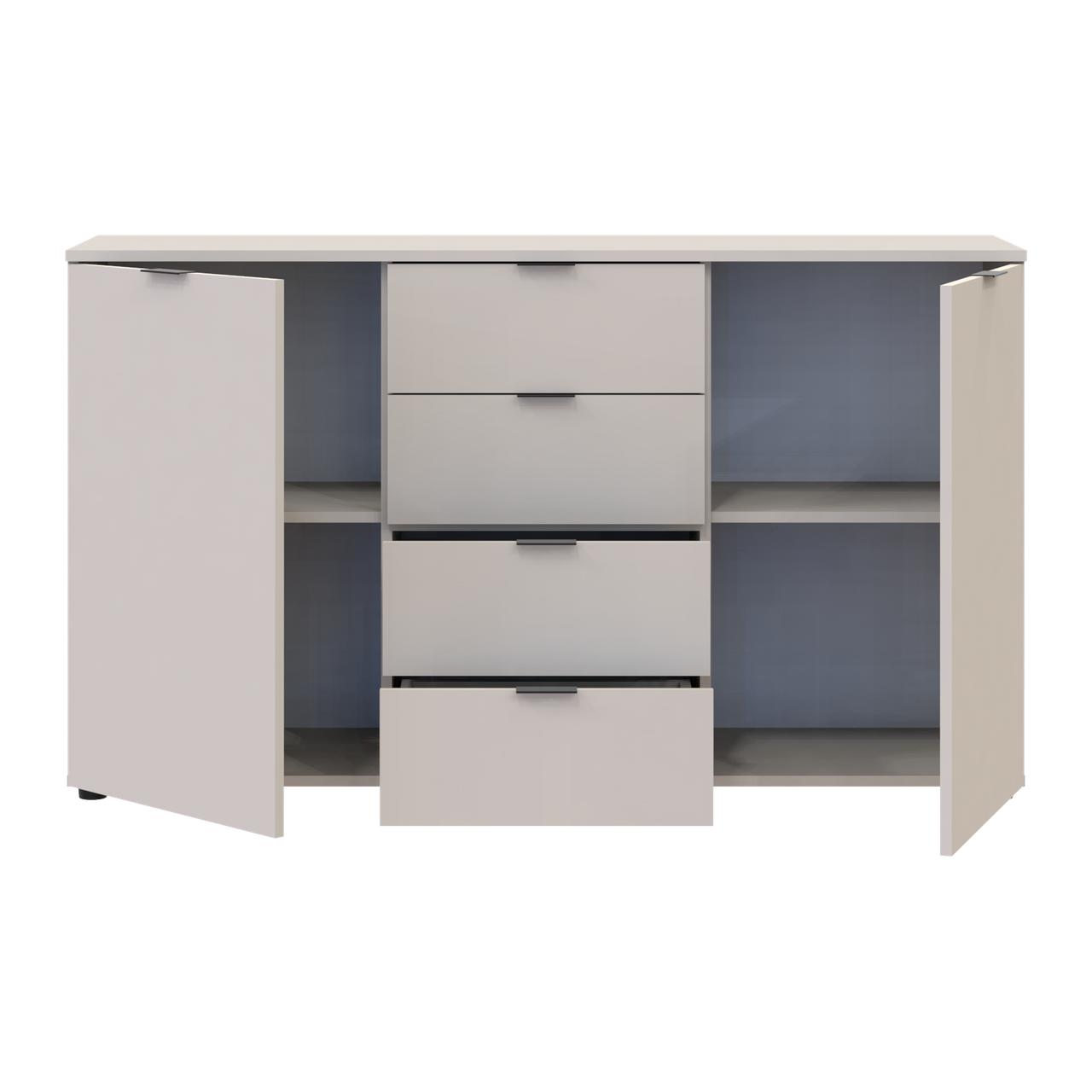 Комод Doros Рон 5 2 фасади 4 шухляди Кашемір 140х38х81 (41516047) 7