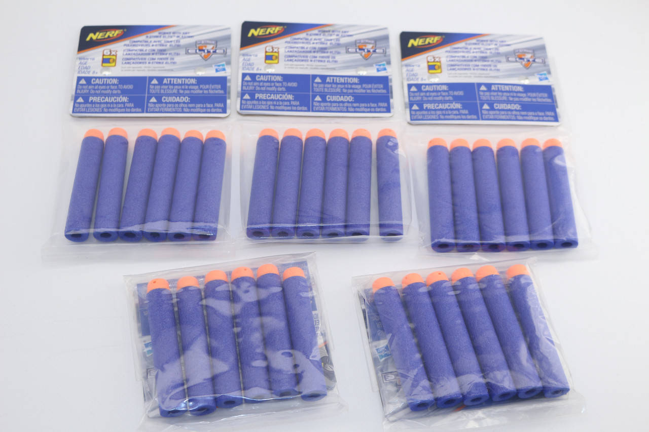 

Оригинальные пули Nerf Elite (5 уп-30 штук), Синий