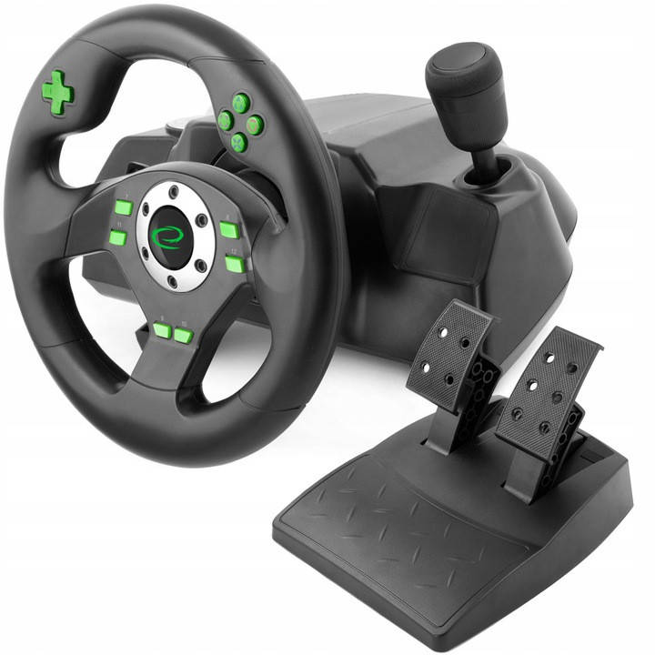 

Руль Esperanza PC/PS3 Black-Green (EGW101), Черный