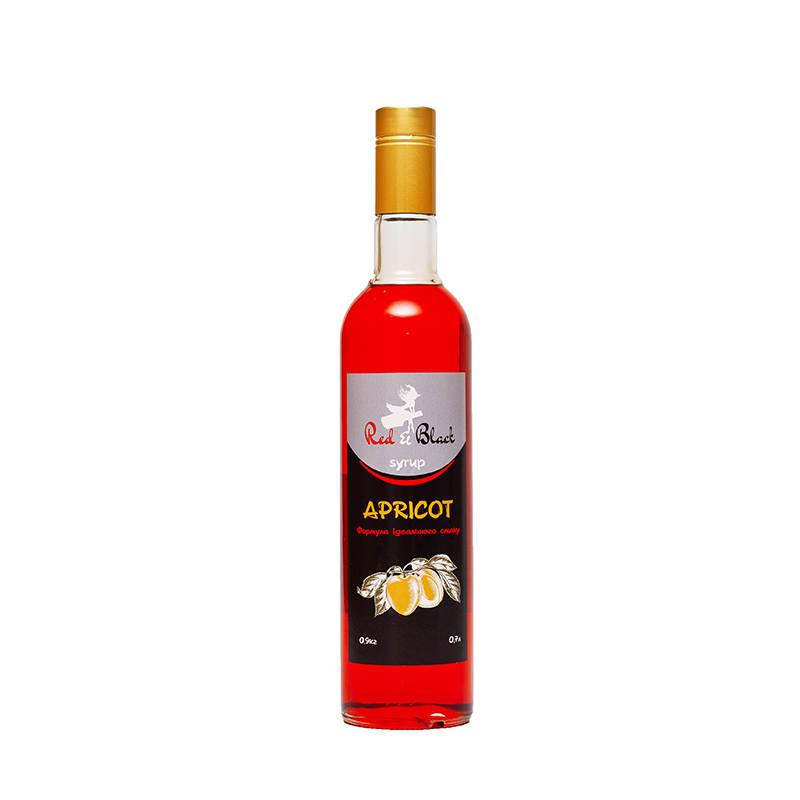 

Сироп десертный для кофе, коктейлей и мороженого сахарный вкусный ТМ "Red & Black" Абрикос 900 г