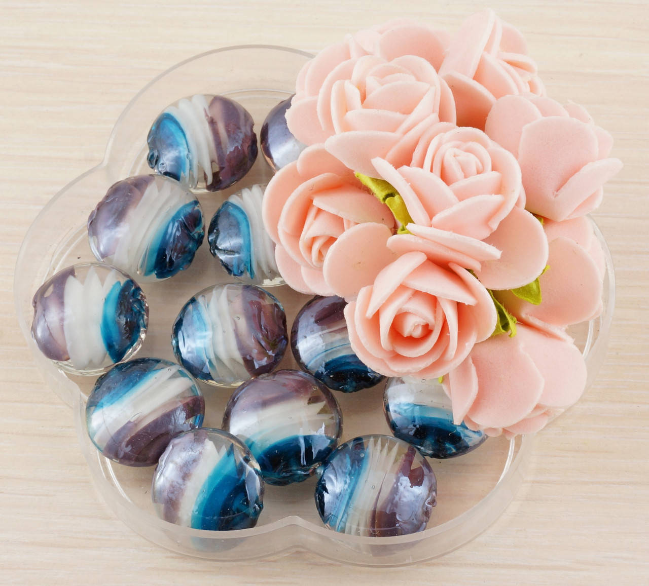 

Бусины стекло 6 (3 шт) 20 мм