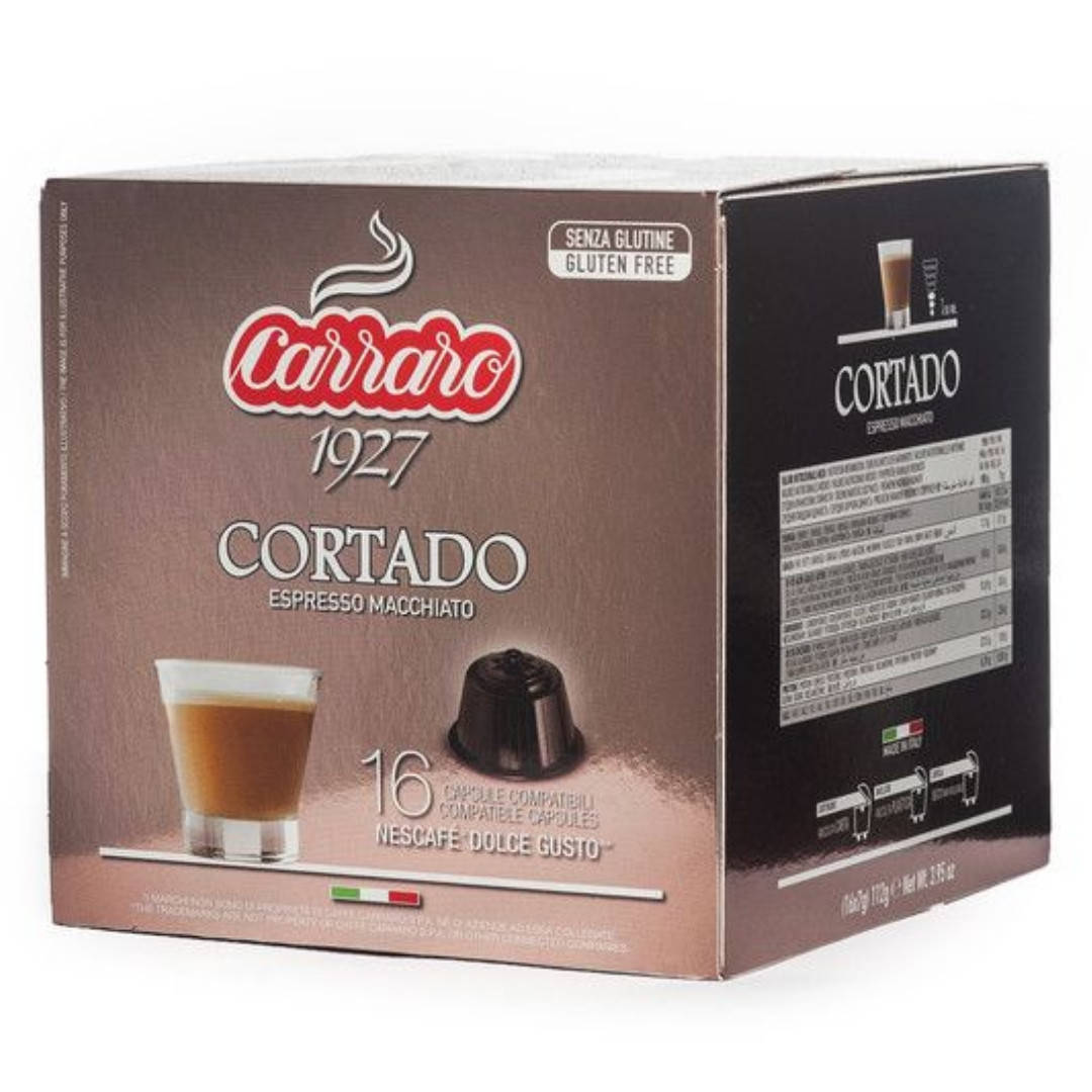 

Кофе в капсулах с молоком Cortado Dolcie Gusto 16 cap.Carraro Caffe S.p.A.Italia