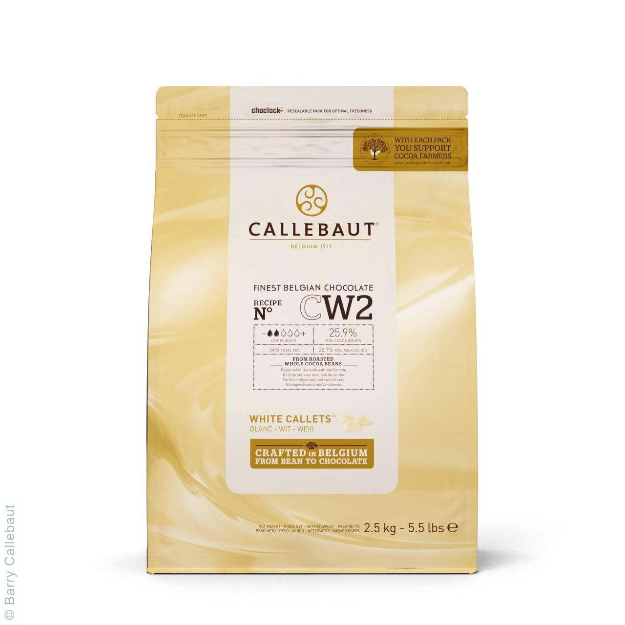 

Белый шоколад "Callebaut W2" 28% - (500 г) (фасовка)