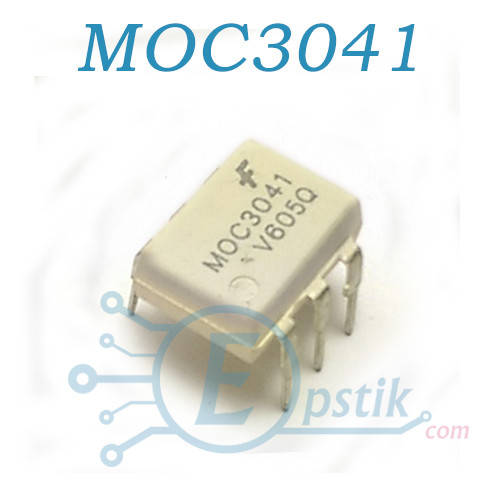 

MOC3041, оптопара с симисторным выходом 400В, DIP6