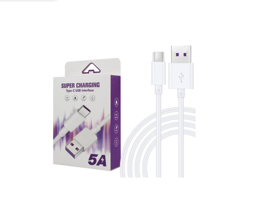 

USB кабель Type-С Baitong 2 м 5A (фиолет) - белый