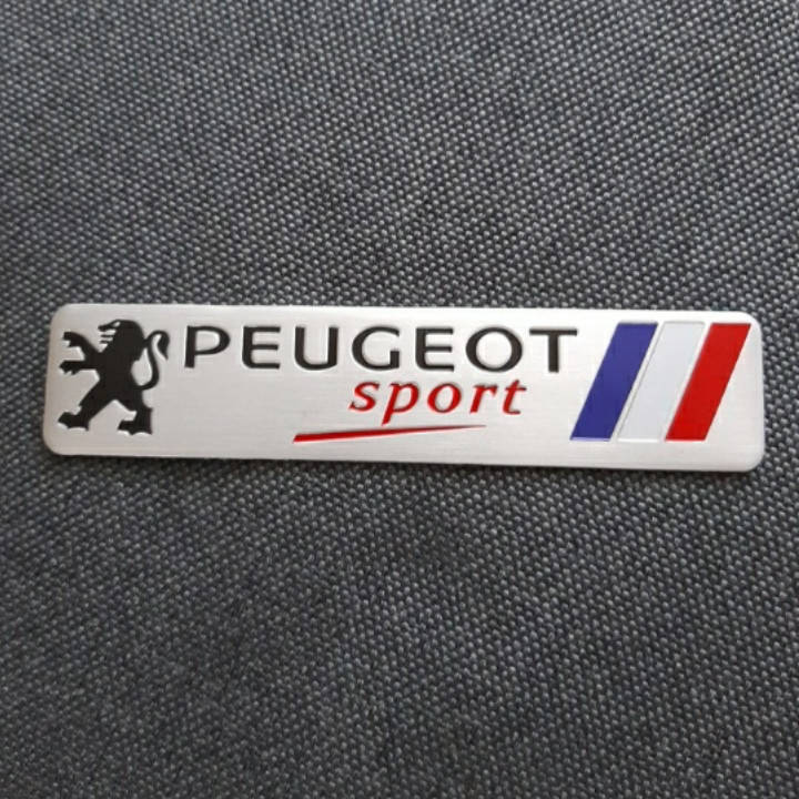

Наклейка на авто PEUGEOT sport 120×26 мм.