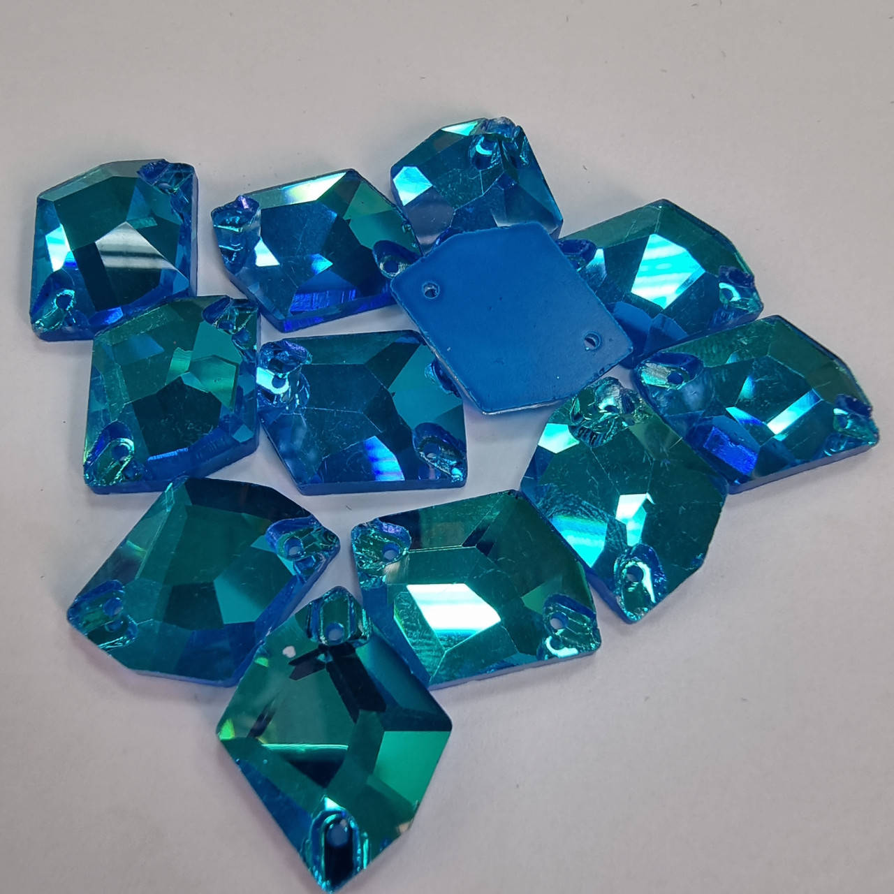 

Стразы пришивные Космик 17*21 Blue AB Neon эконом, Розовый