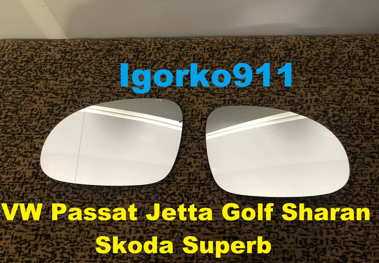 

Зеркало вкладиш Golf 5 6 Jetta Passat B6 джета гольф пасат б6 Superb