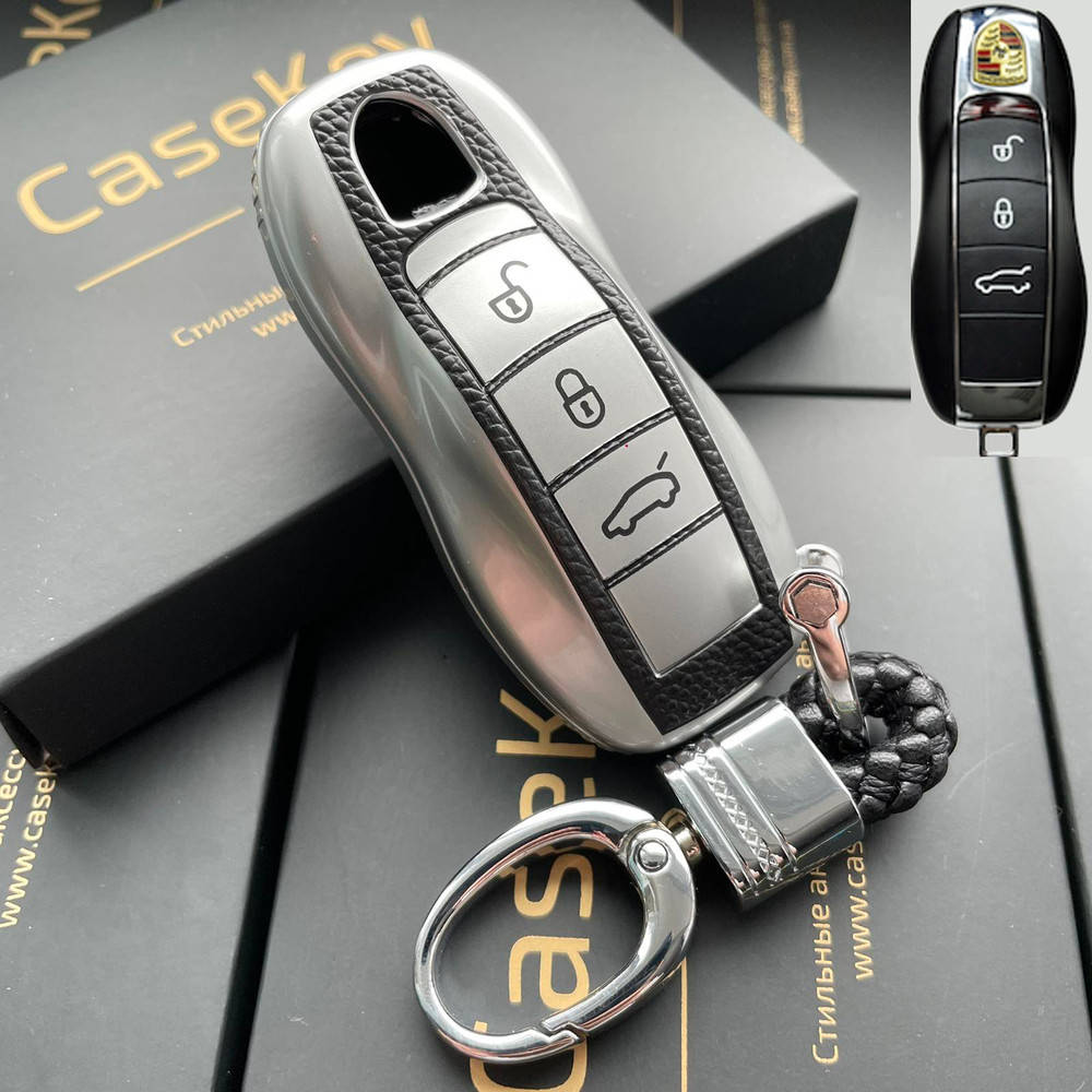 

Силиконовый чехол для ключа Porsche, Черный