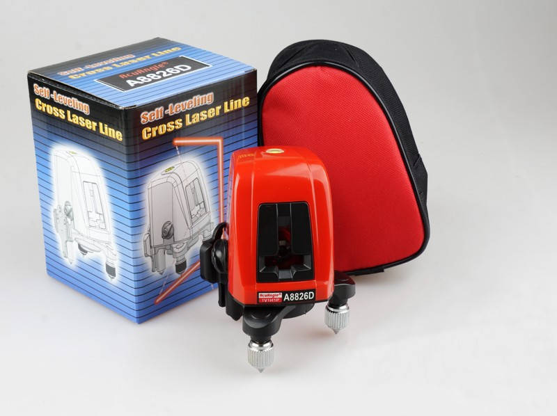 

Лазерный уровень нивелир AK435 Красный 2 линии 1 точка