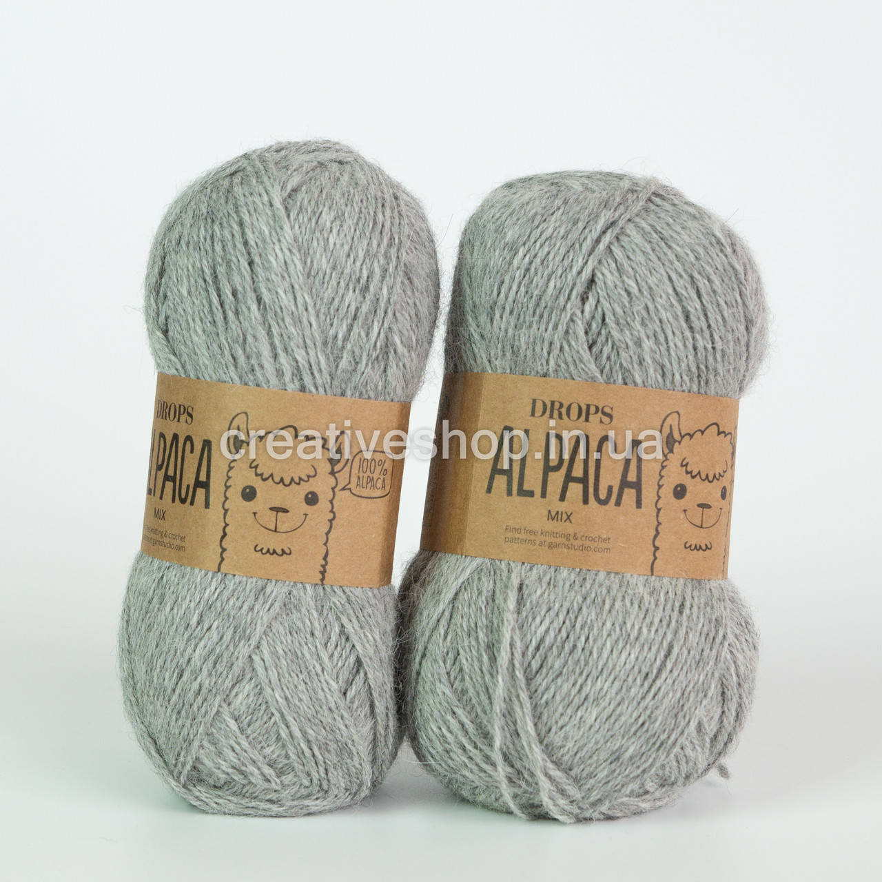 

Пряжа Drops Alpaca Mix (цвет 501 light grey)