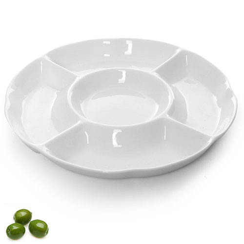 

Менажница фарфоровая 20,5 см, Белый