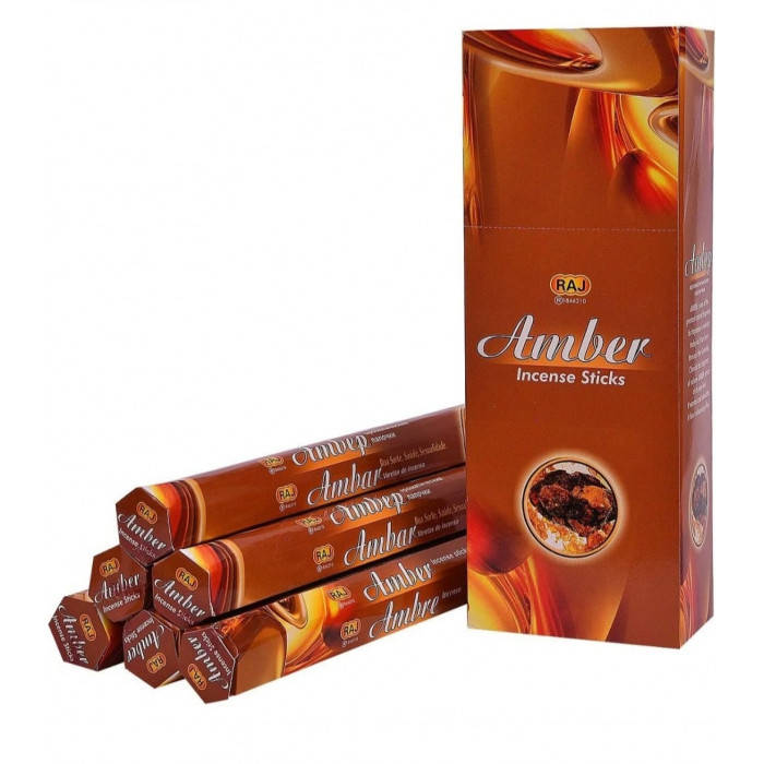 

Ароматические палочки благовония AMBER (шестигранник) Амбр