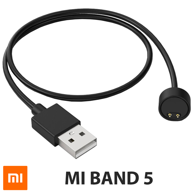 

Зарядное для фитнес браслета Xiaomi Mi Band 5, зарядка сяоми ксиоми ми бенд 5, Черный