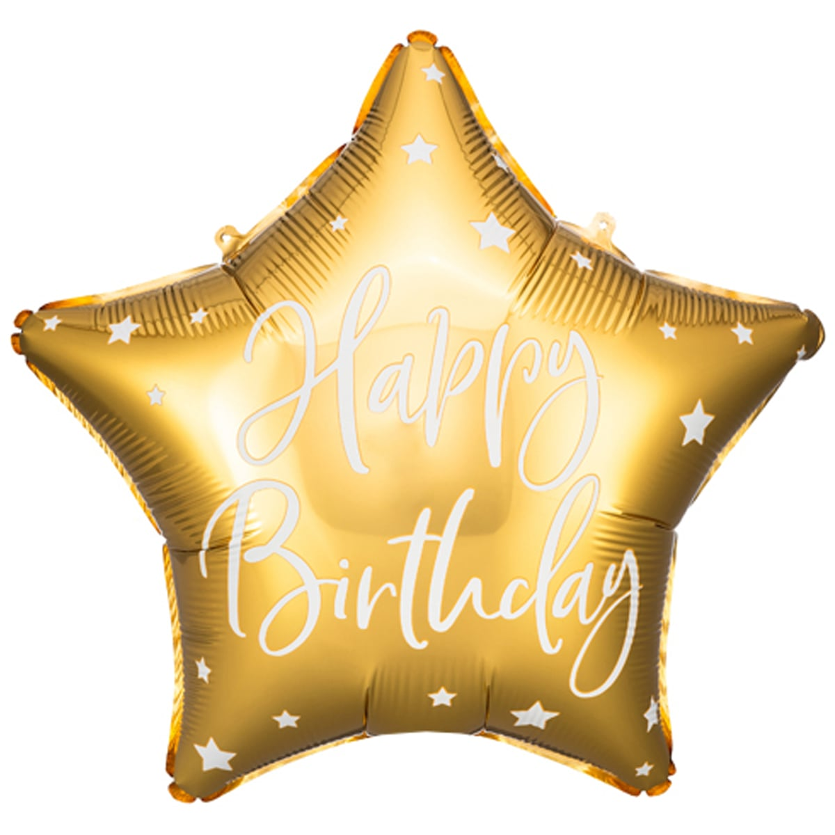 

Фольгированный шарик PartyDeco 18" Звезда Happy Birthday золотая, Разные цвета