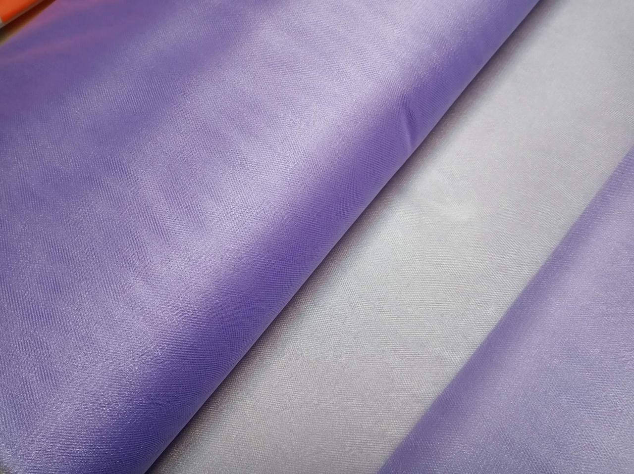 

Ткань фатин сиреневый с отблеском, ширина 300см
