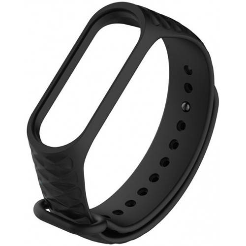 

Ремінець для Xiaomi Mi Band 3/4 (Rhombus) (Black)