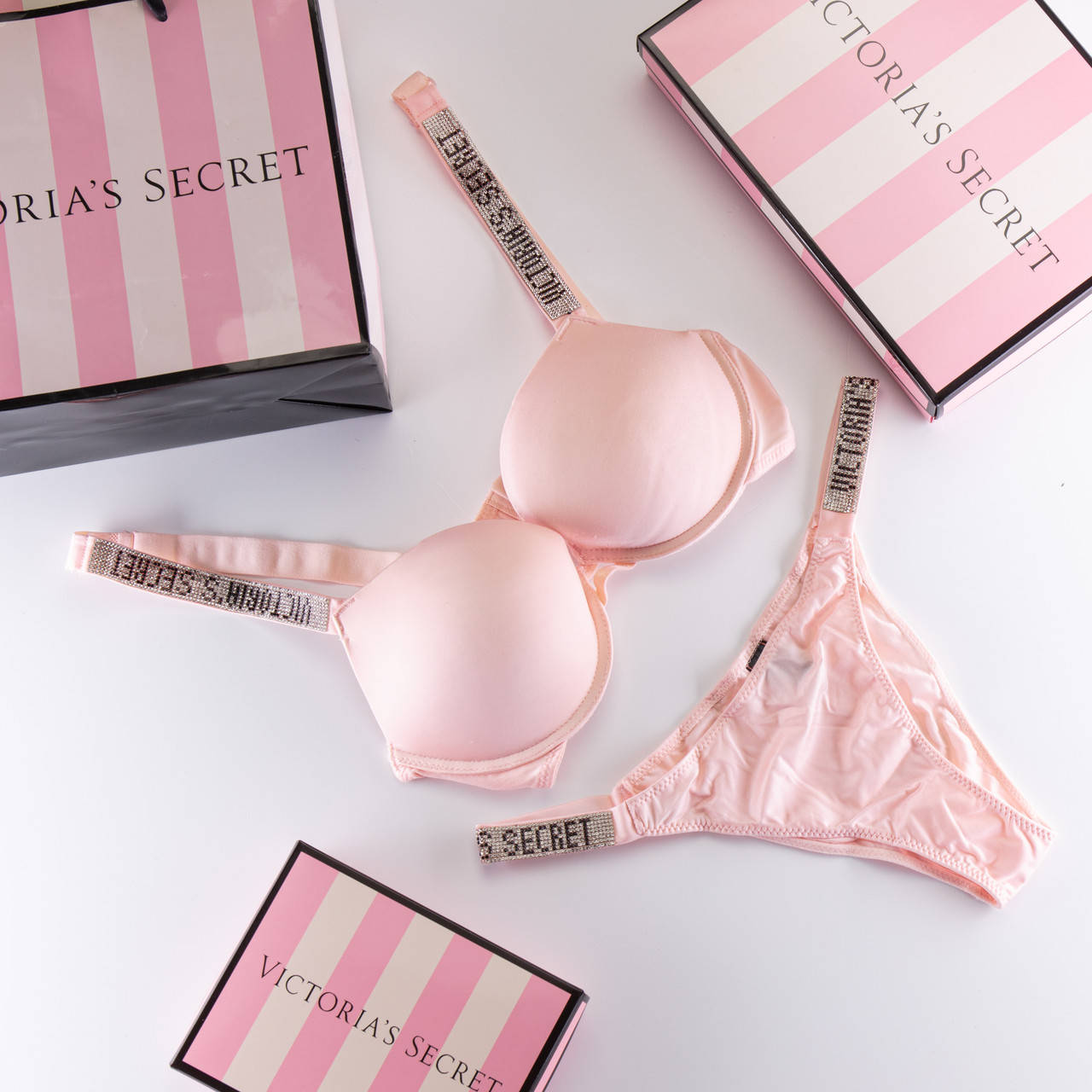 

Комплект женского белья "Виктория Сикрет", шт. (арт. U37), Розовый