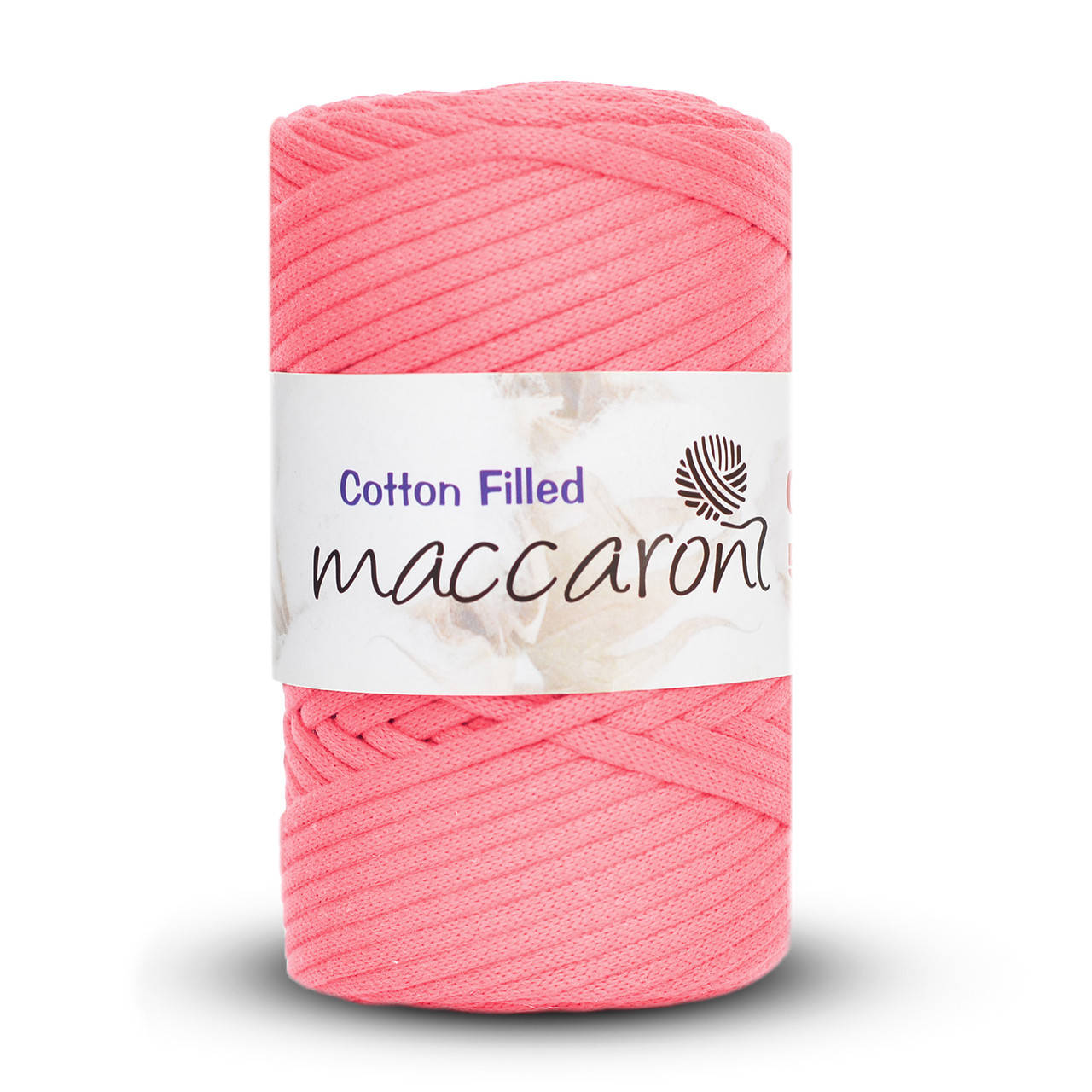 

Бавовняний шнур Maccaroni Cotton Filled 5 mm Рожева теракота, Розовый