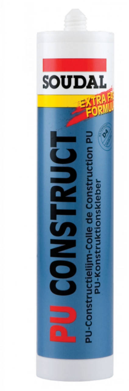 

Клей Быстросохнущий Полиуретановый 310 мл SOUDAL PU CONSTRUCT EXTRA FAST