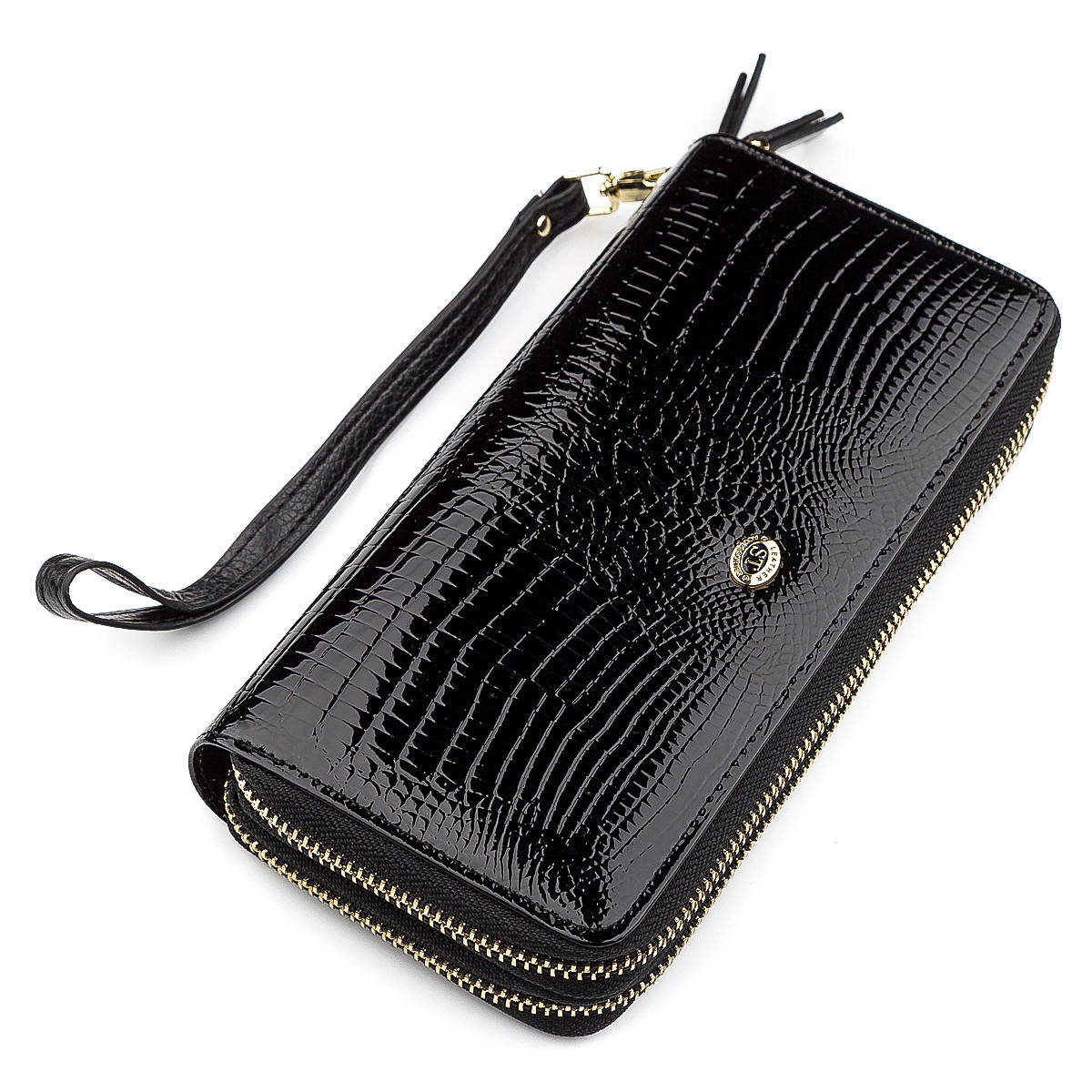 

Кошелек женский ST Leather 18448 (S5001A) кожаный Черный Женские Кошельки Гаманець жіночий ST Leather 18448