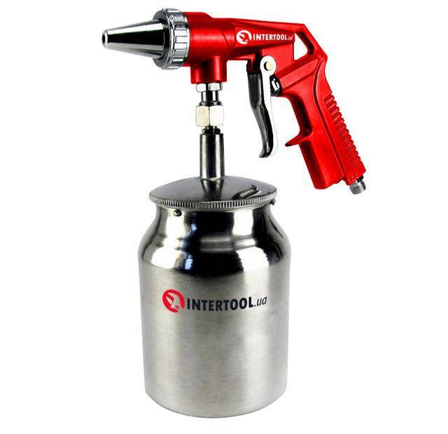 

Пистолет пескоструйный пневматический с металлическим бачком INTERTOOL PT-0707