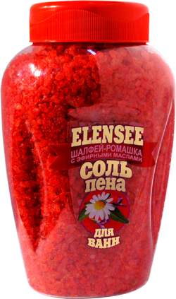 

ELENSEE Соль-пена для ванн Шалфей-ромашка 700гр.