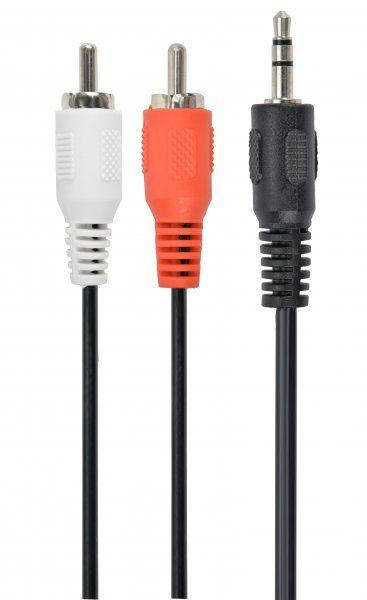 

Аудиокабель Cablexpert mini-Jack (3.5 mm) - 2хRCA 10 м Black (CCA-458-10M), Черный