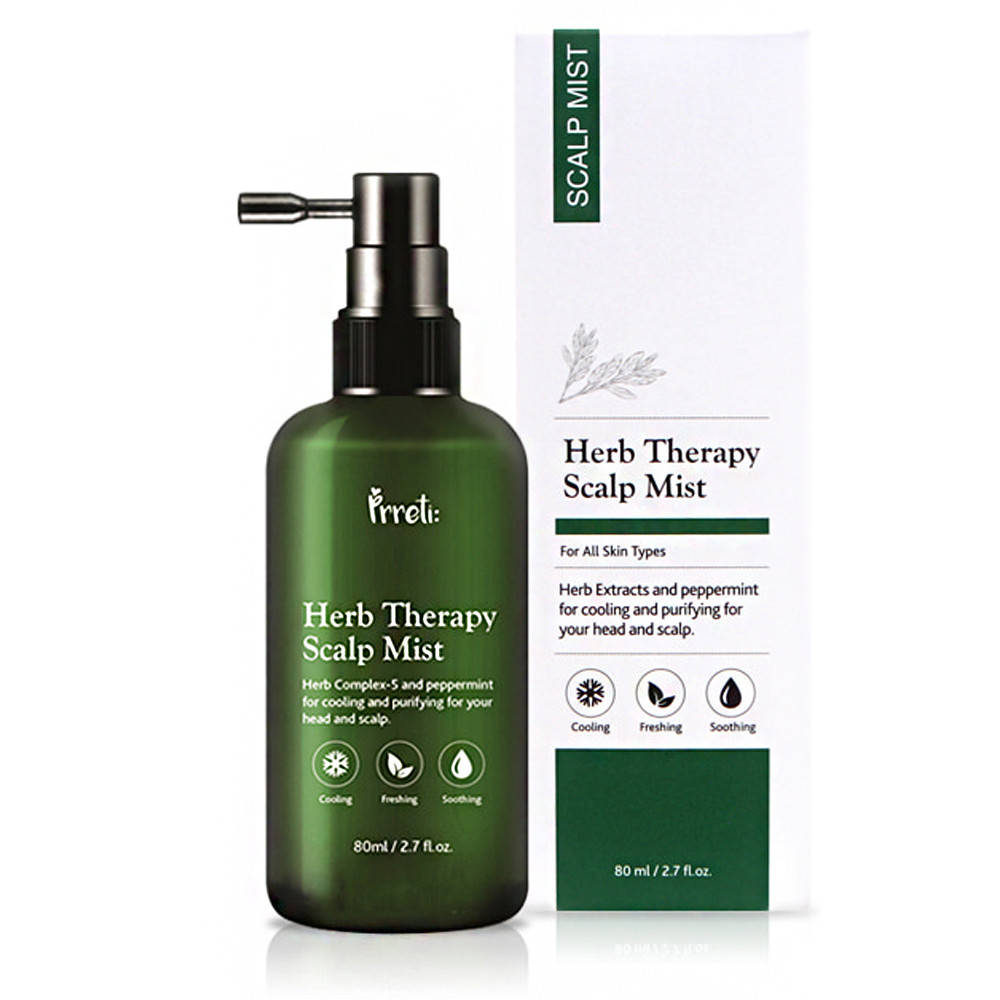 

Мист для ухода за кожей головы с экстрактами 11 трав Prreti Herb Therapy Scalp Mist 80 мл