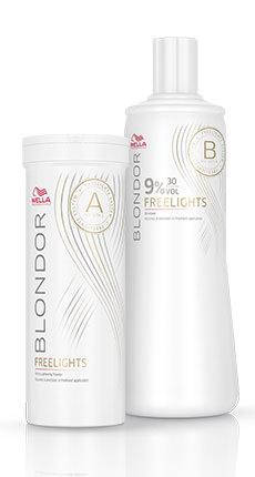 

Набор Wella Вlondor Freelights 400 г (без использования фольги) +Окислитель на выбор)