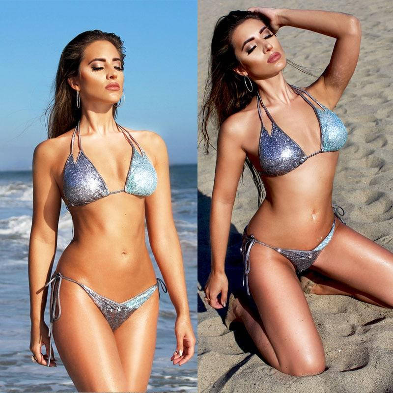 

Купальник с паетками 2557 С,М